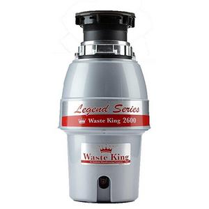Waste King Legend Series 1/2 HP Continuous Feed Garbage Disposal with Power Cord - (L-2600)