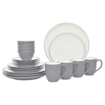 Noritake® Colorwave Coupe 20-Piece Dinnerware Set in Slate