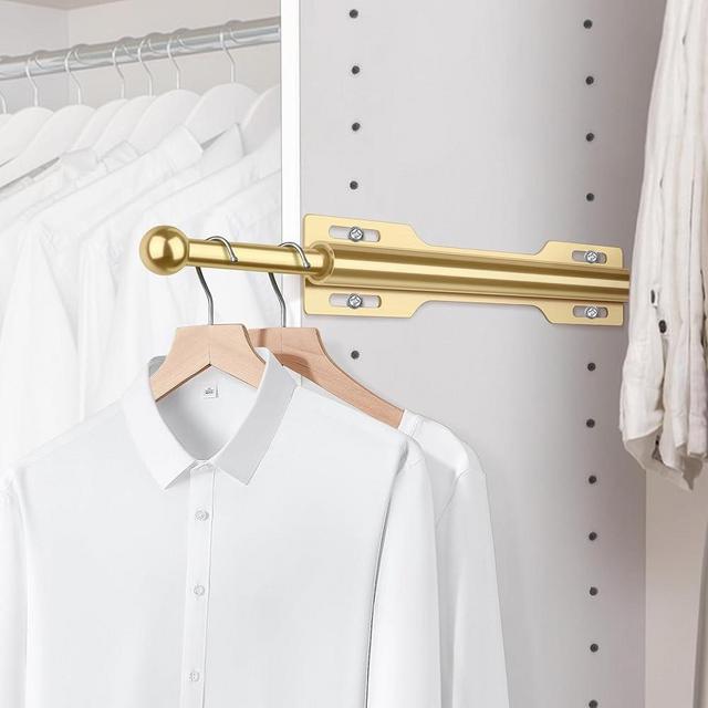 FIRJOY Valet Rod for Closet Pull Out (Gold)