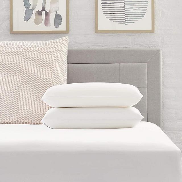 Comfort Revolution Standard Memory Foam Twin Pack Pillow, White
