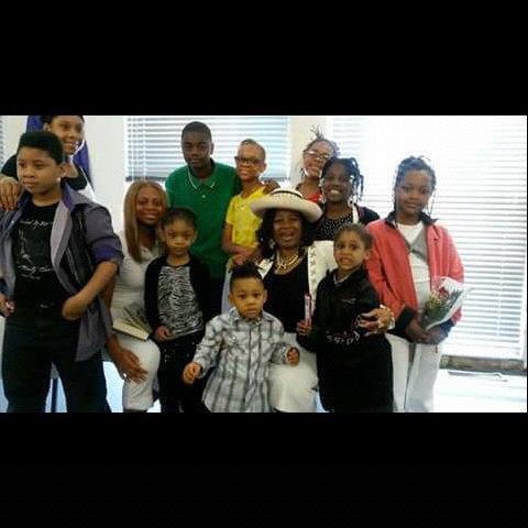 Grandma and all her grandchildren