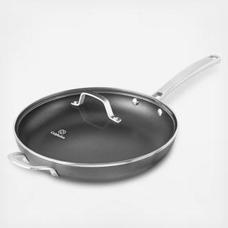 Classic Hard Anodized Nonstick Fry Pan with Cover, 12"