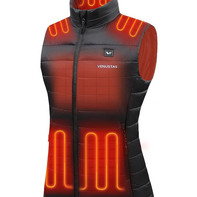 Venustas Women's Heated Vest with Battery, Lightweight Quilted Vest for Women