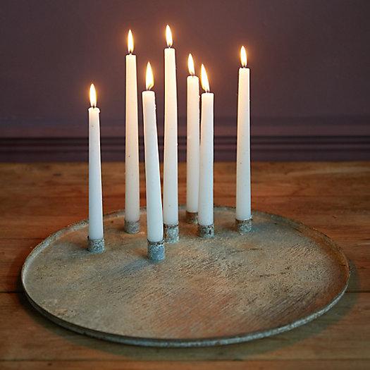 Aged Iron Cluster Taper Holder Dish