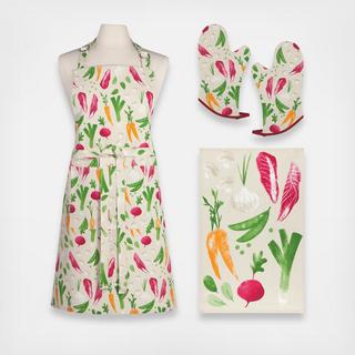 Apron and Oven Mitt Set