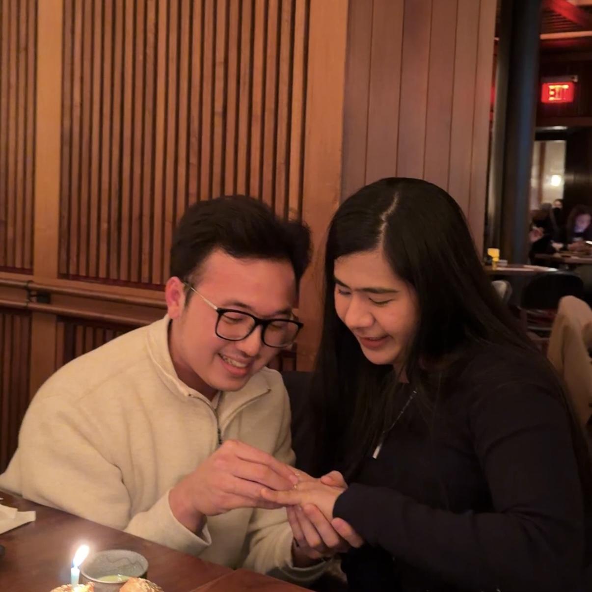 When we got engaged on his birthday.