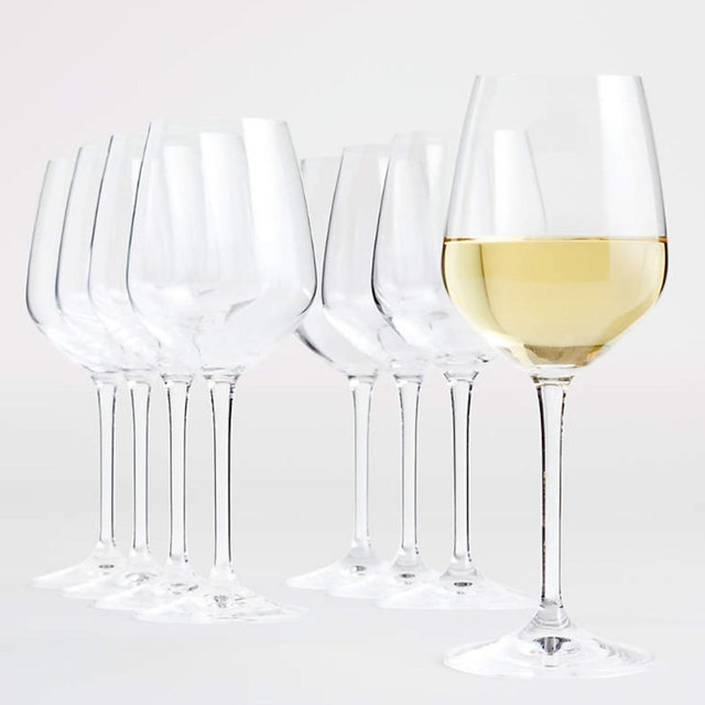 Nattie 12-Oz. White Wine Glasses, Set of 8