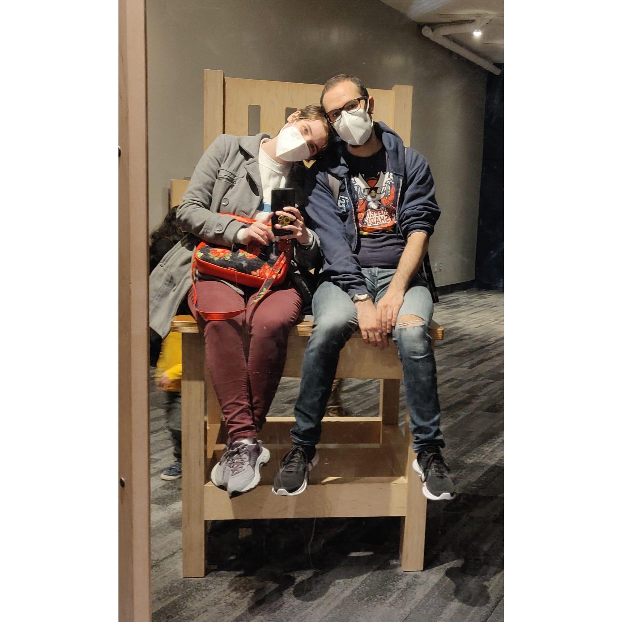 Engaged in one of our favorite pastimes, museums