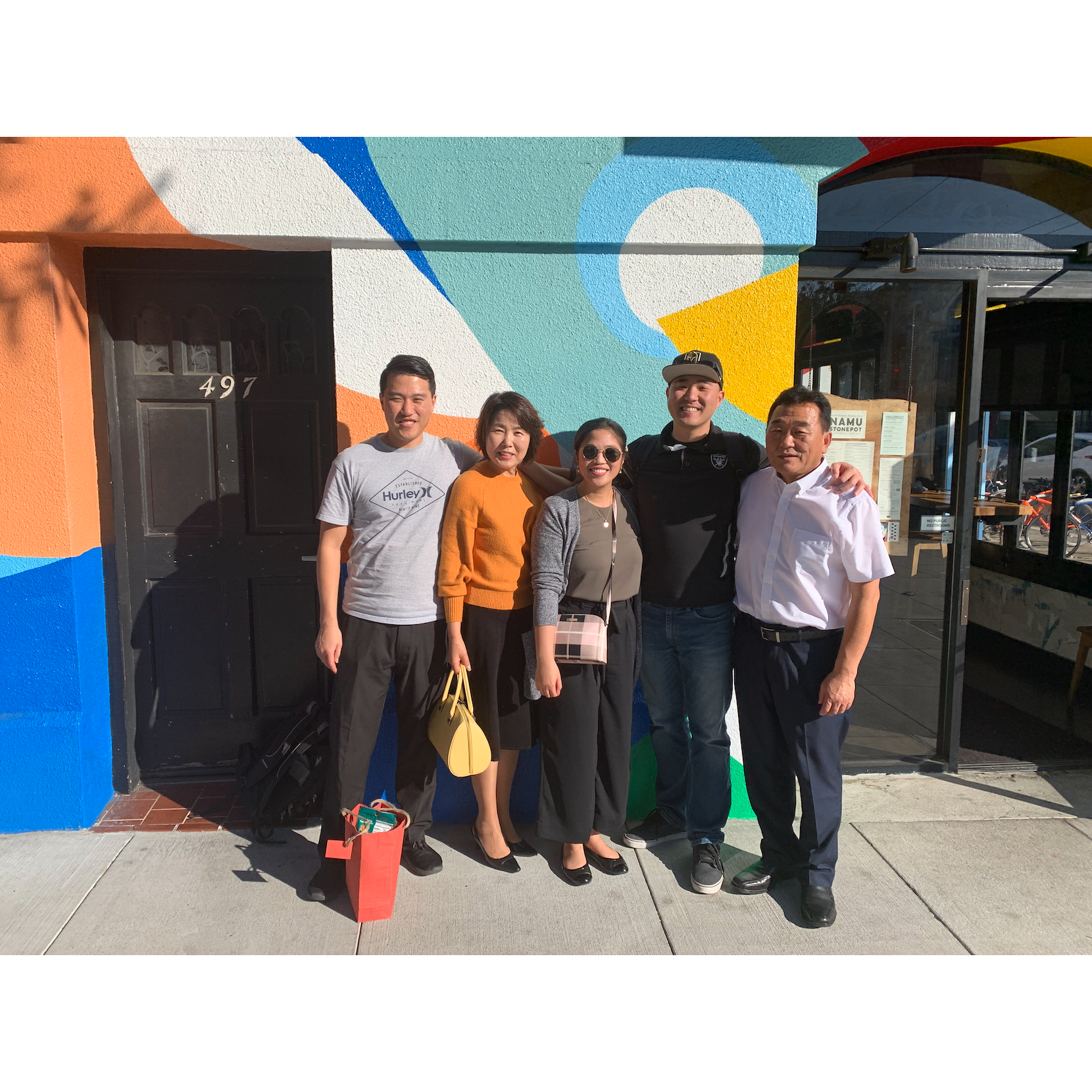 Spending time with Tommy's family in San Francisco