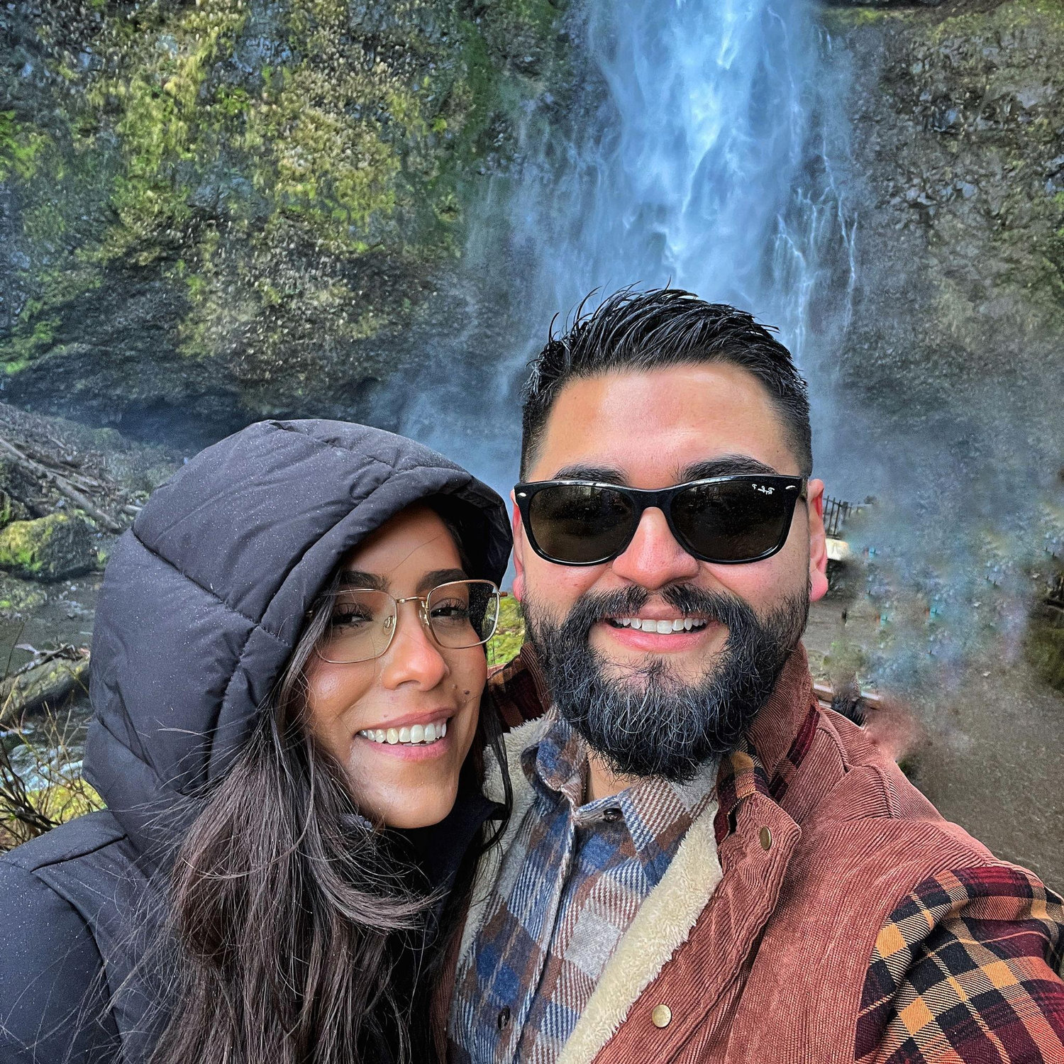 Our first time at Multnomah Falls.