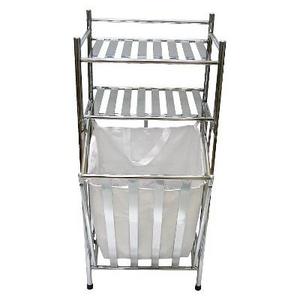 Hamper Chrome/Linen - Threshold™