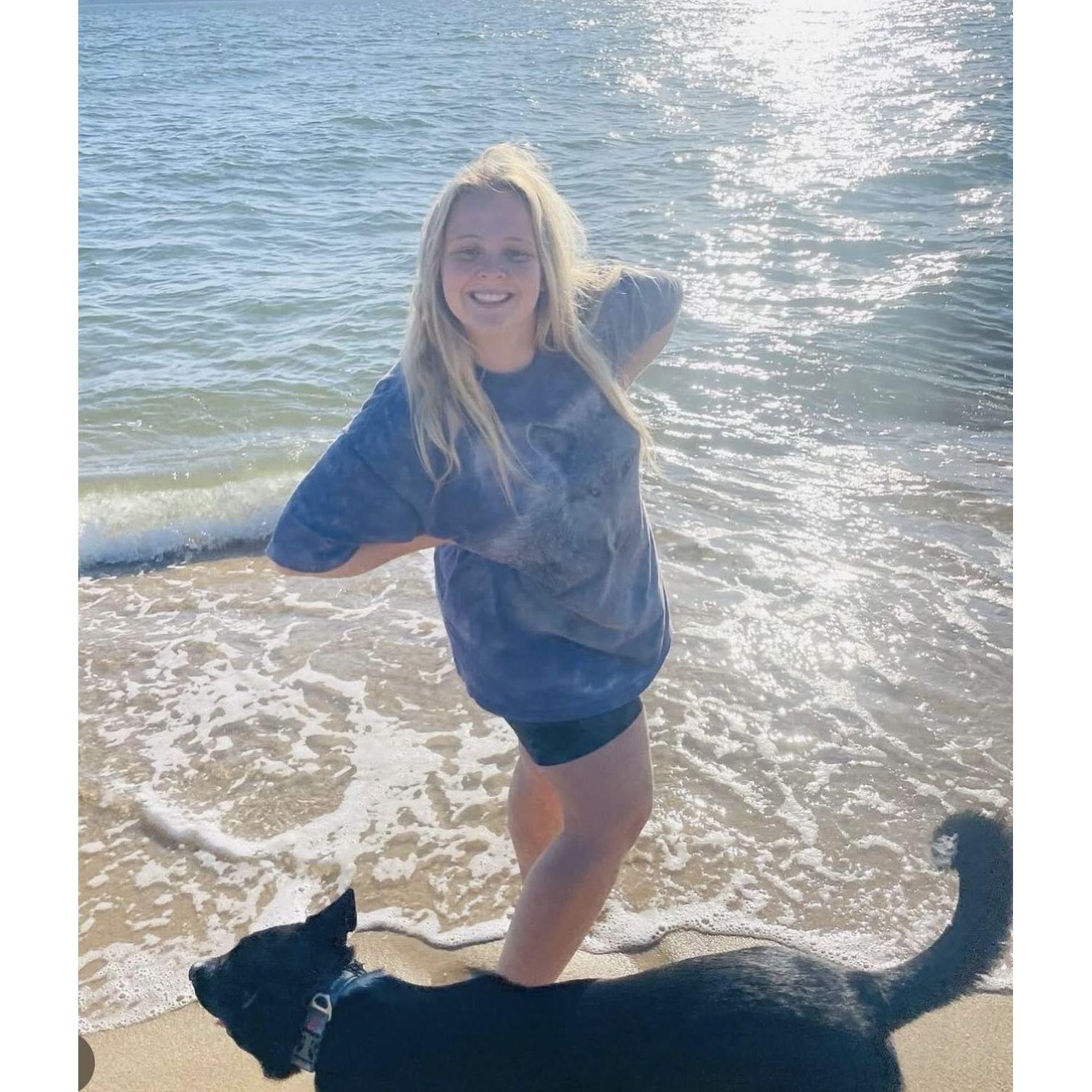 Alison and Cleo at Virginia Beach
