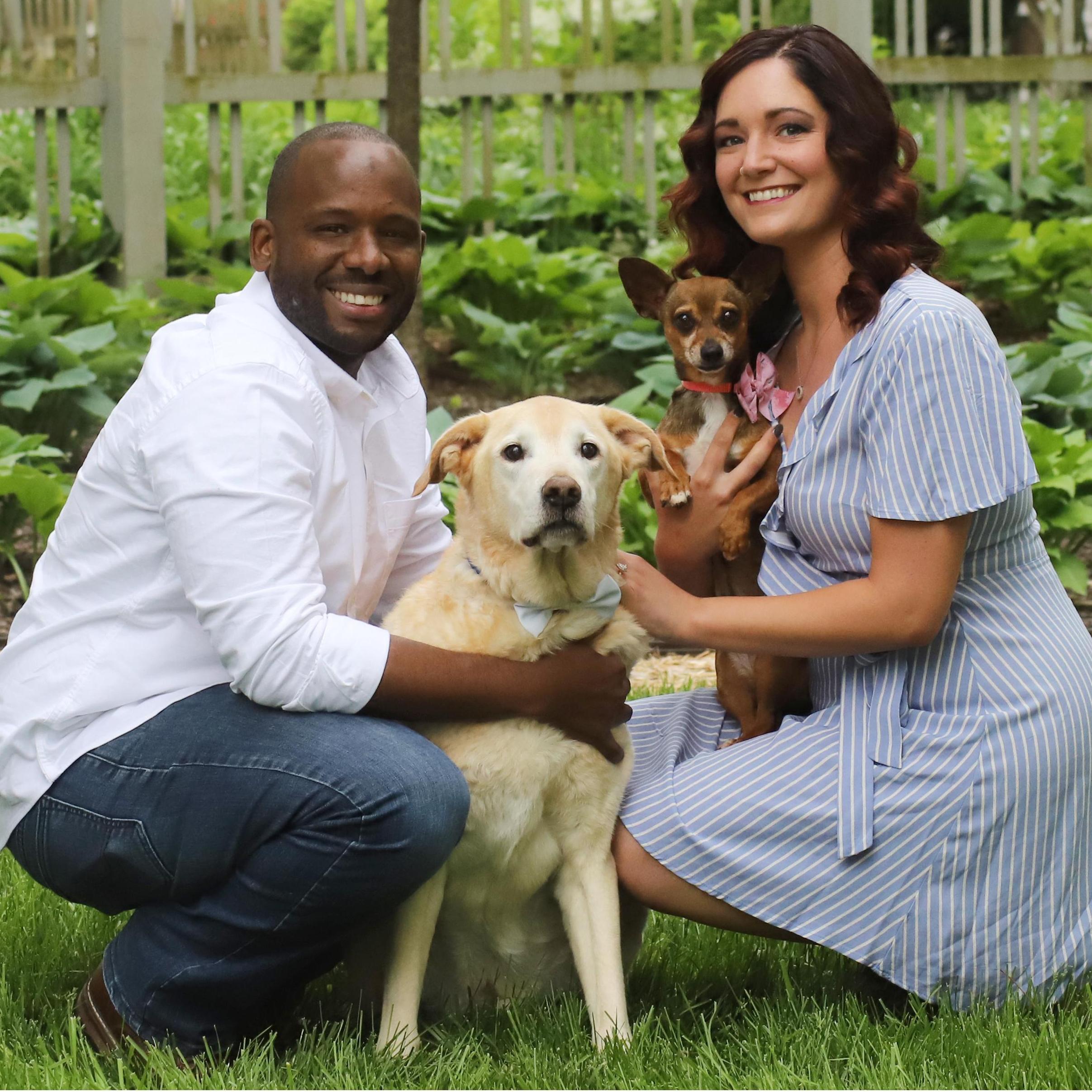 Our first family photo after Roy popped the big question!