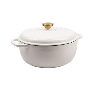 Lodge Enameled Cast Iron Dutch Oven | 7.5 Qt | Biscotti