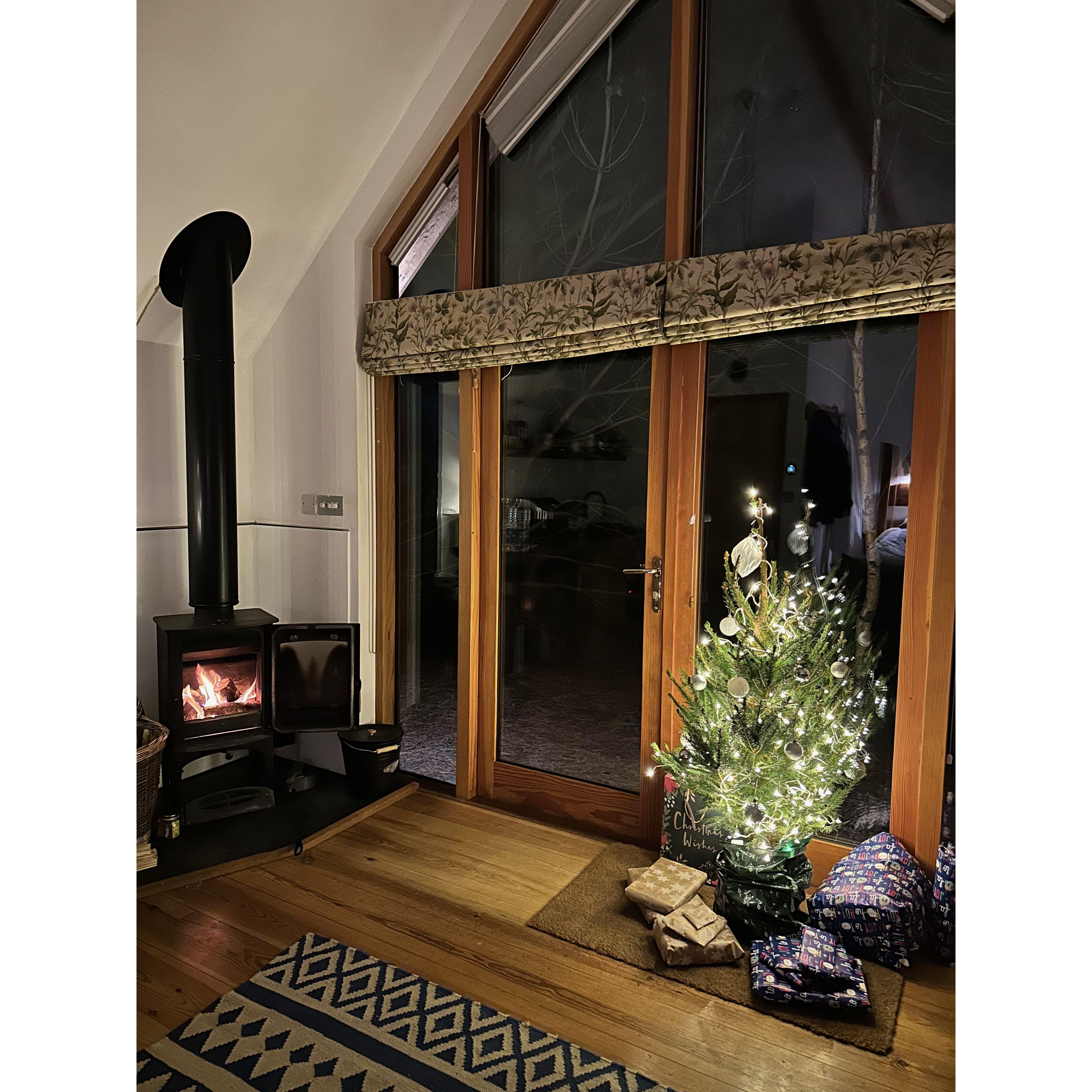Our Christmas in our log cabin