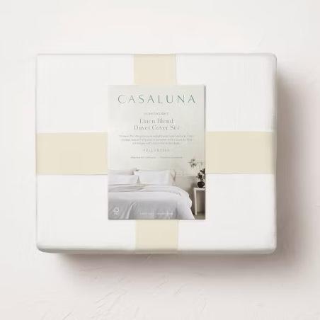 Heavyweight Linen Blend Duvet Cover & Pillow Sham Set - Casaluna™