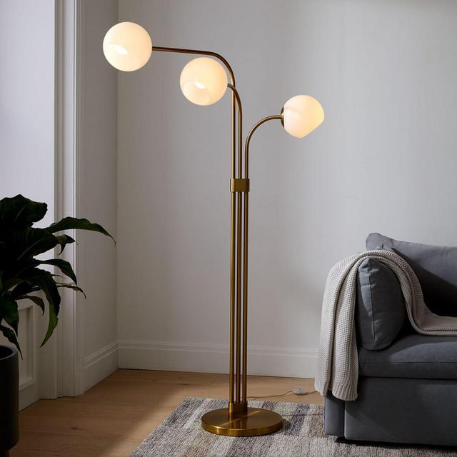 Visual Comfort Bloque Mixed Metal Table Lamps, a Pair. Original Price:  $4,740