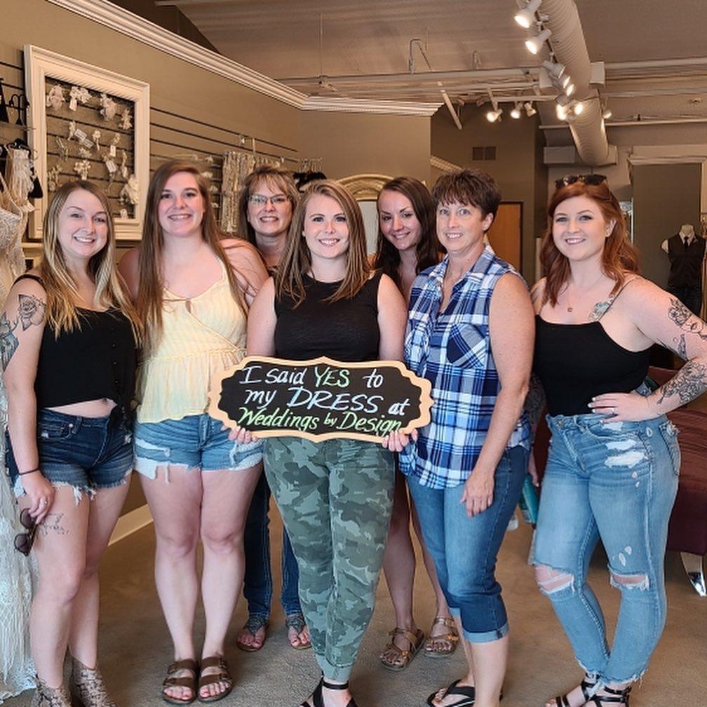 The day Breanna said yes to the dress! 8-1-2020