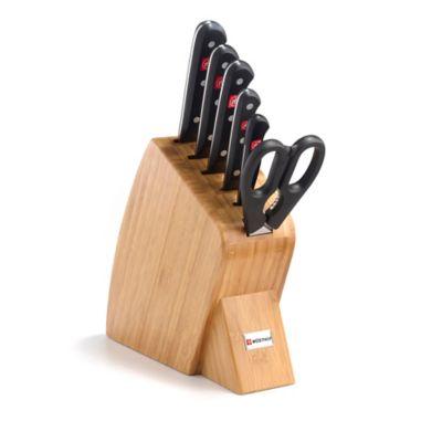 Wusthof® Gourmet 7-Piece Mobile Bamboo Knife Block Set
