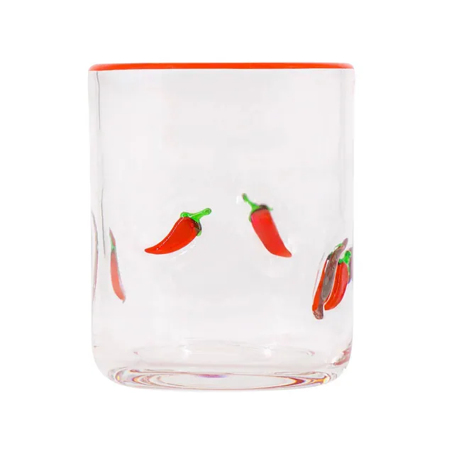 Madison Home 16 fl oz Icon Glass Tumbler Chilli Pepper