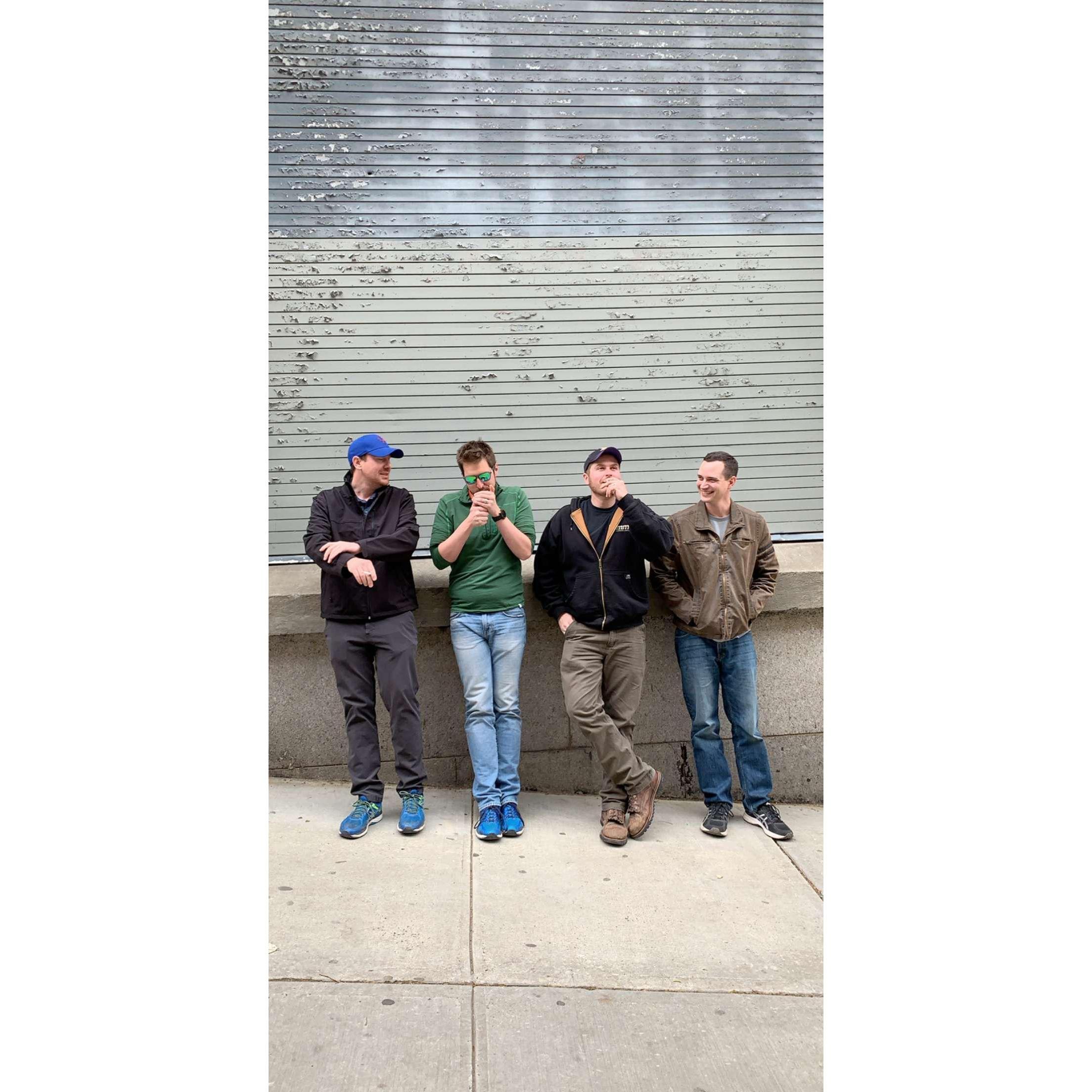 Anthony's birthday surprise - The guys are in town! NYC, April 2019