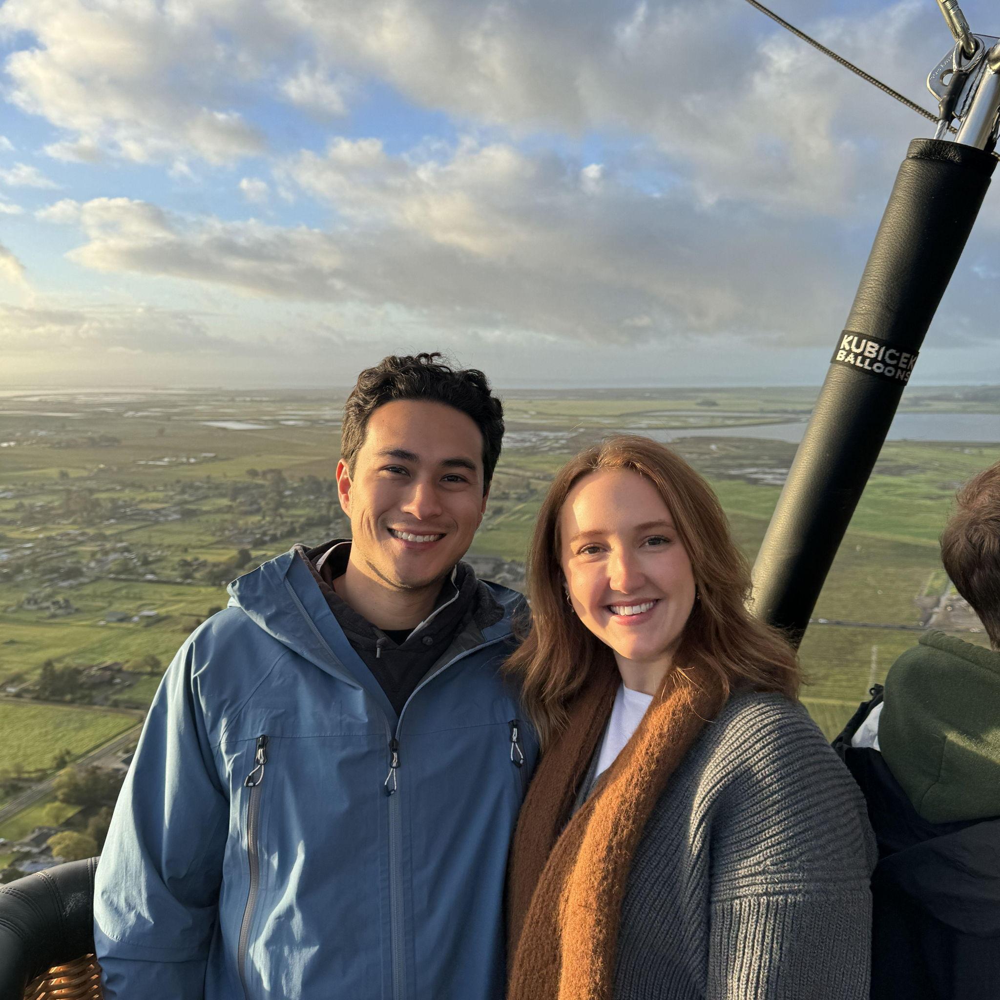 Hot air balloon ride in Sonoma