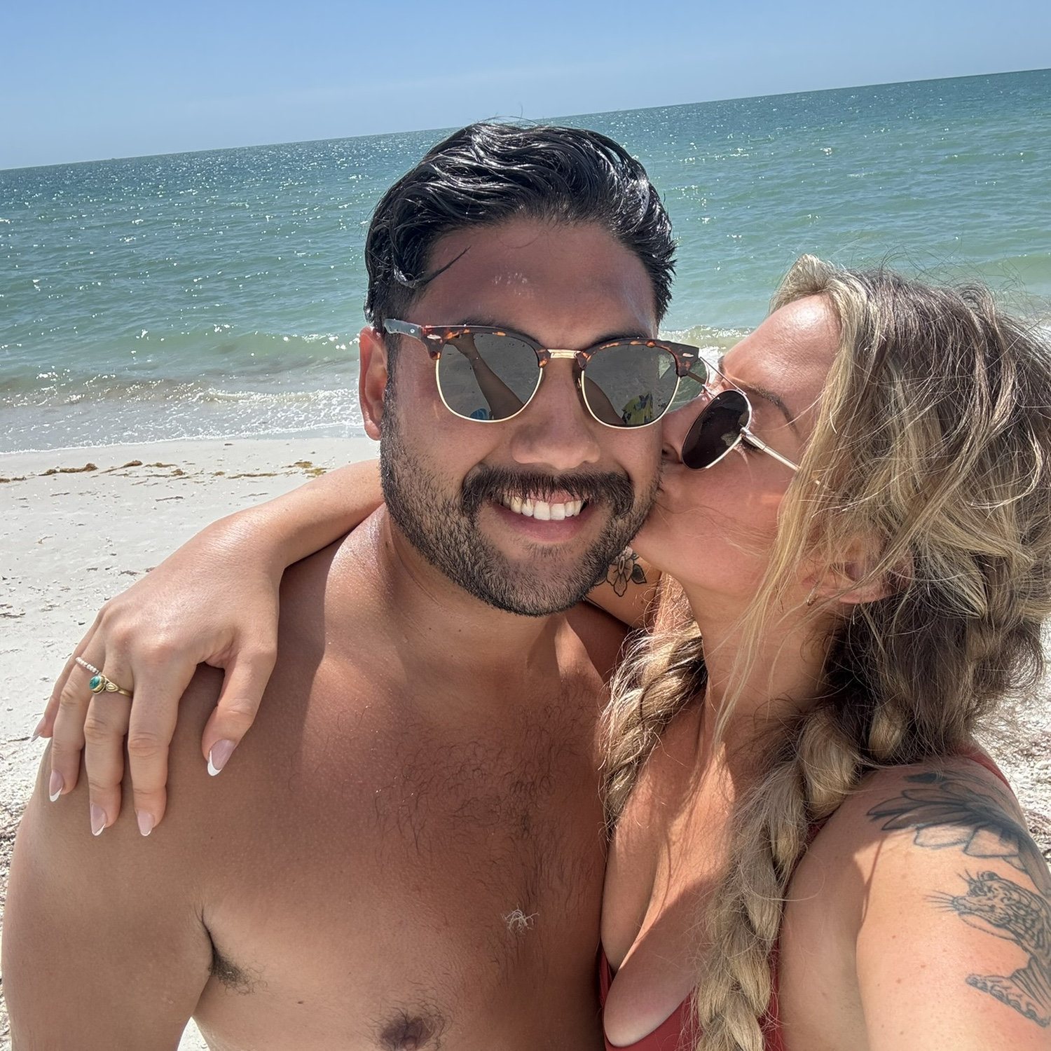 William and Sarah’s favorite place… the beach!