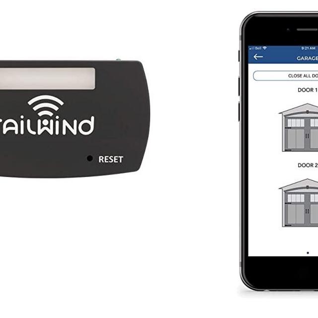 Tailwind iQ3 Premium Featured Smart WiFi Garage Door Opener - Internet Enabled Remote Control Compatible with Smartphones, Alexa, Google Home, Siri Shortcuts, Smart Things, and IFTTT. Up to 3 Doors.