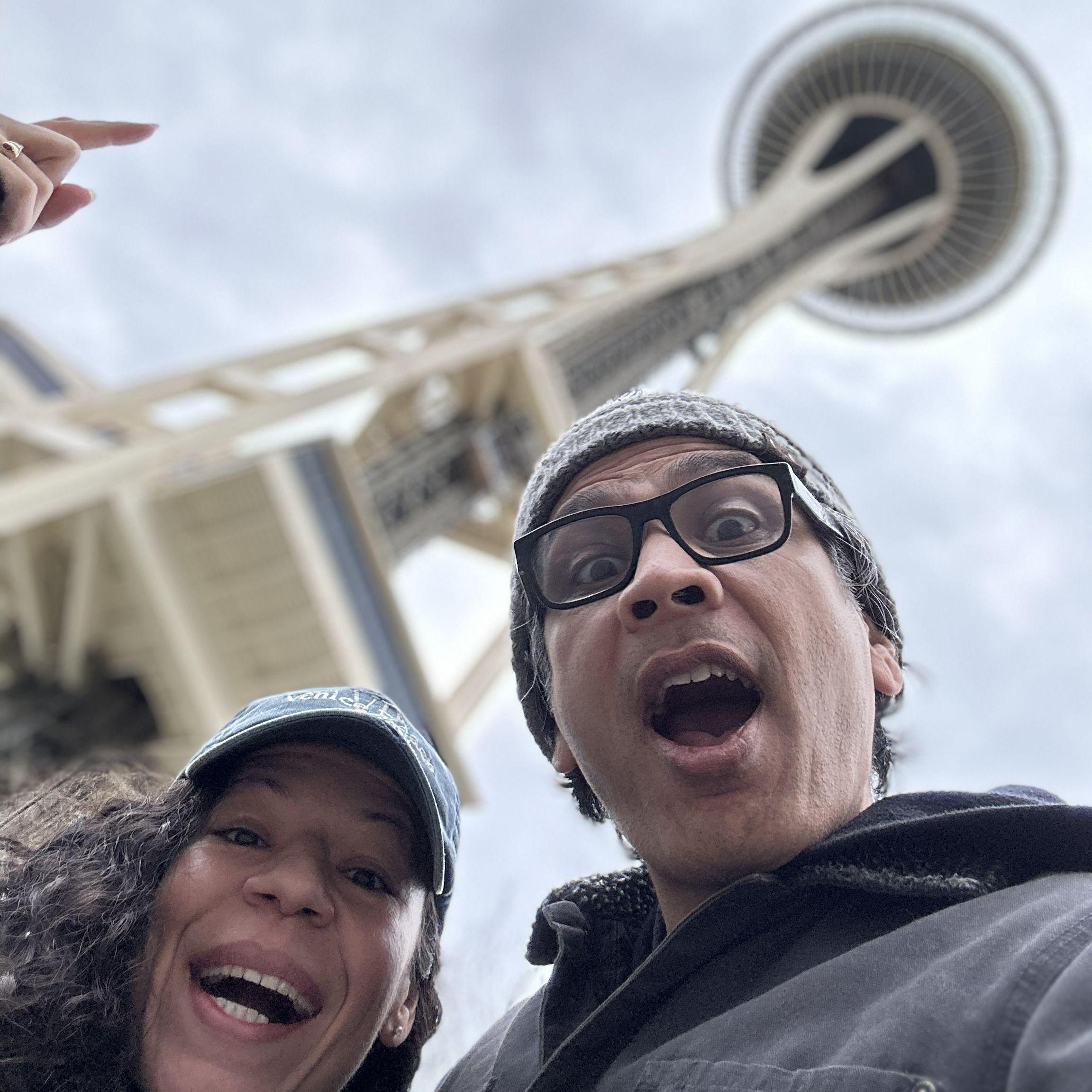 Dayuuuuum that Space Needle is Tall. Chillin in Seattle with Dad and Deb after a shoot for work.