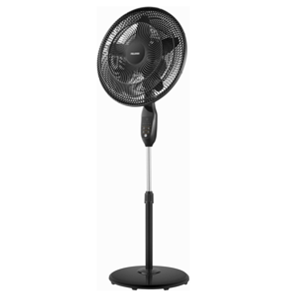 PELONIS PFS45A5BBB 18 inch 5-Blade Oscillating Pedestal Fan - Black