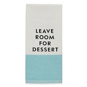 kate spade new york "Leave Room for Dessert" Kitchen Towel in Aqua