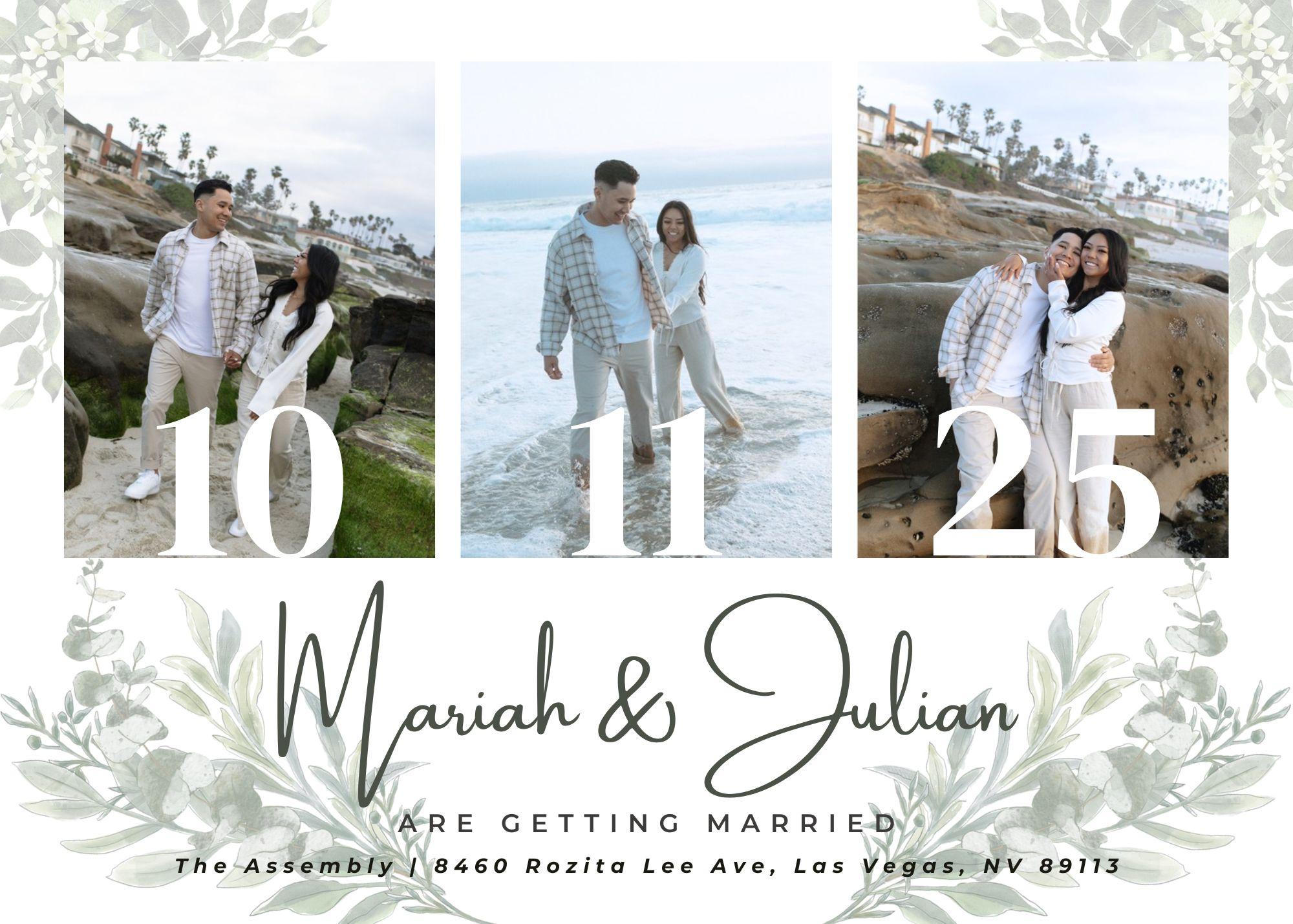 The Wedding Website of Mariah De Guzman and Julian Arrivas