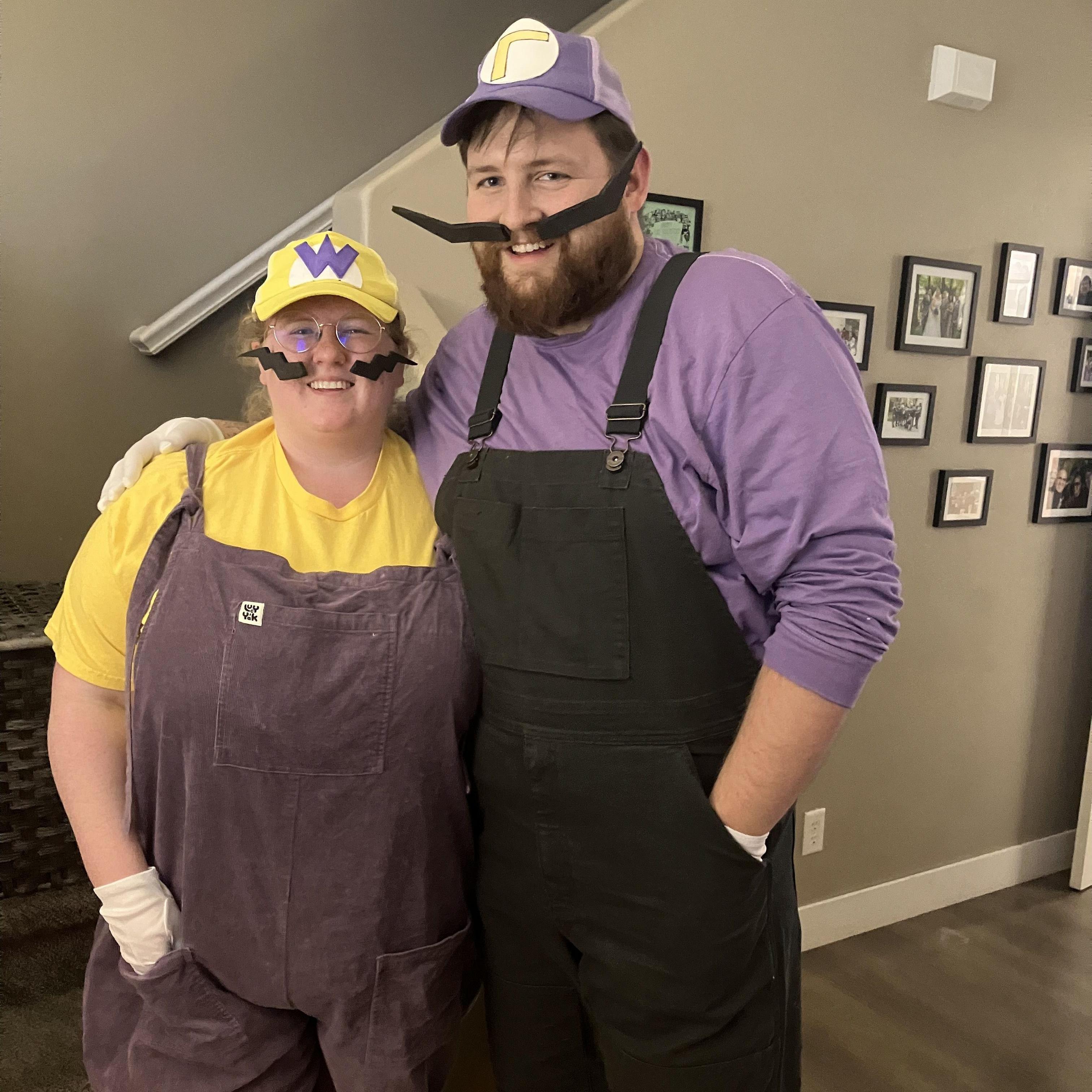 Our first Halloween "Frolic". Rachel was Wario and Benjamin was Waluigi. 2023
