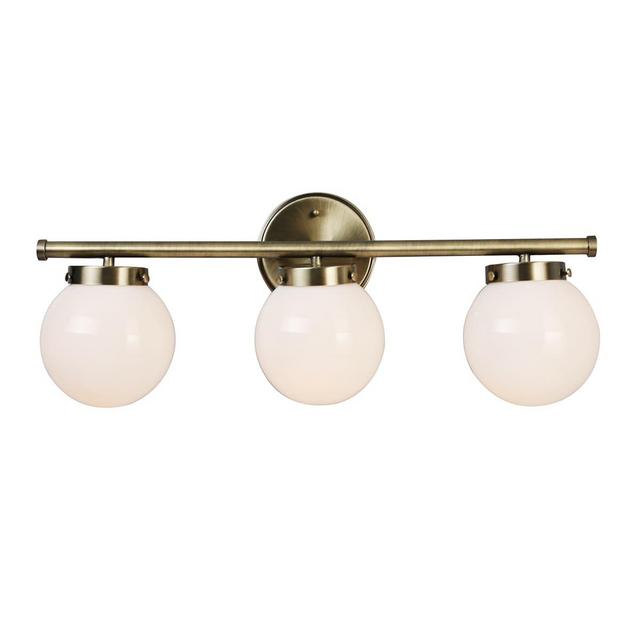 allen + roth Scarlett 3-Light Gold Modern/Contemporary Vanity Light