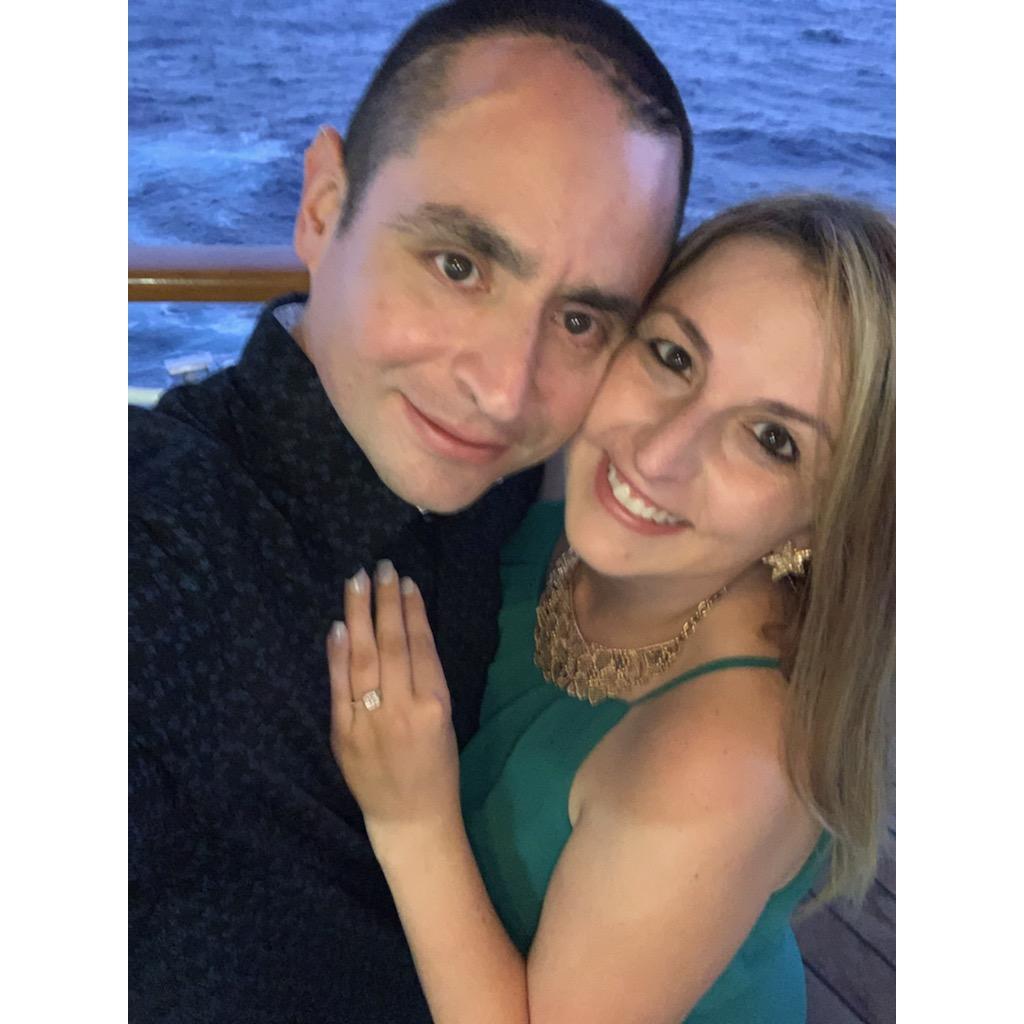 The night of our Engagement aboard the Carnival Sensation
