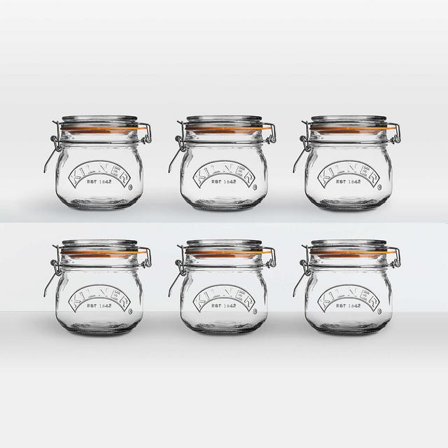 Kilner® 17-Oz. Round Clip-Top Jars, Set of 6