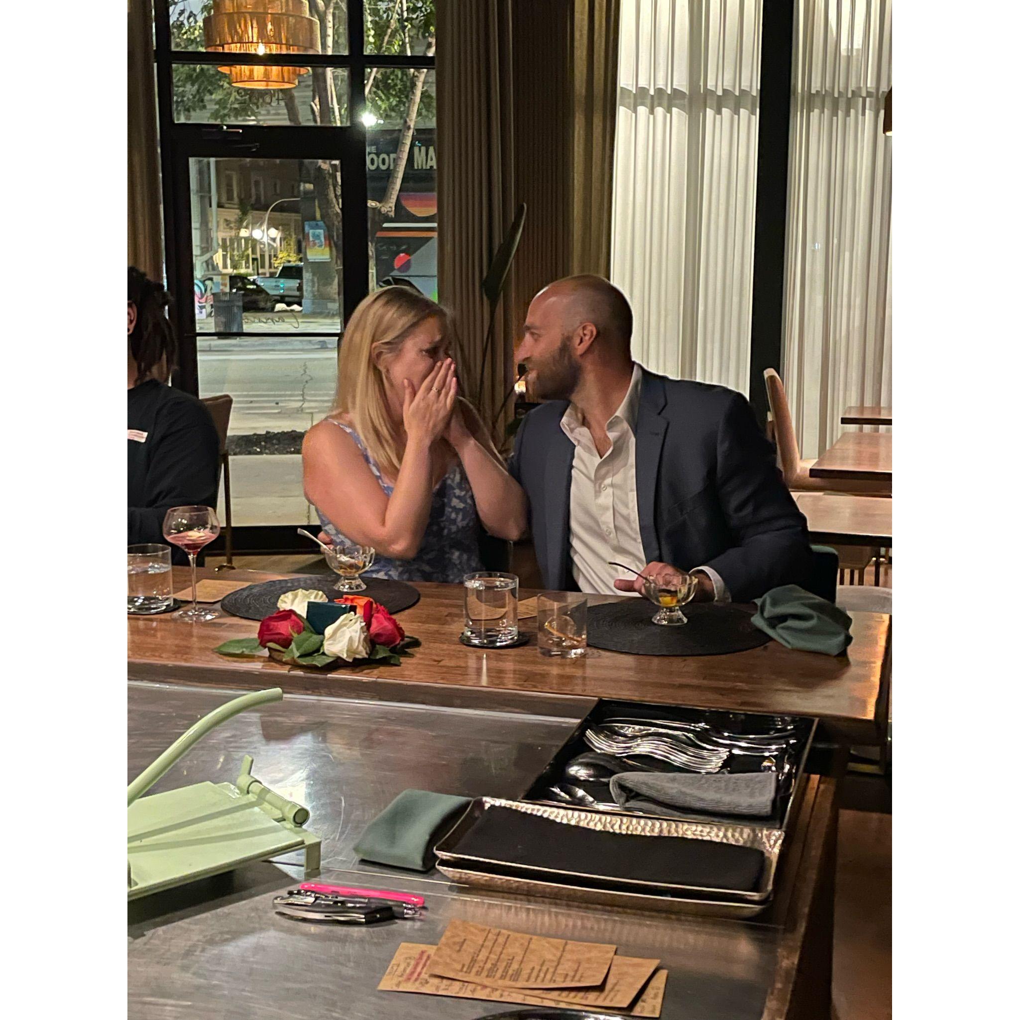 Late night tacos... and getting engaged ❤️