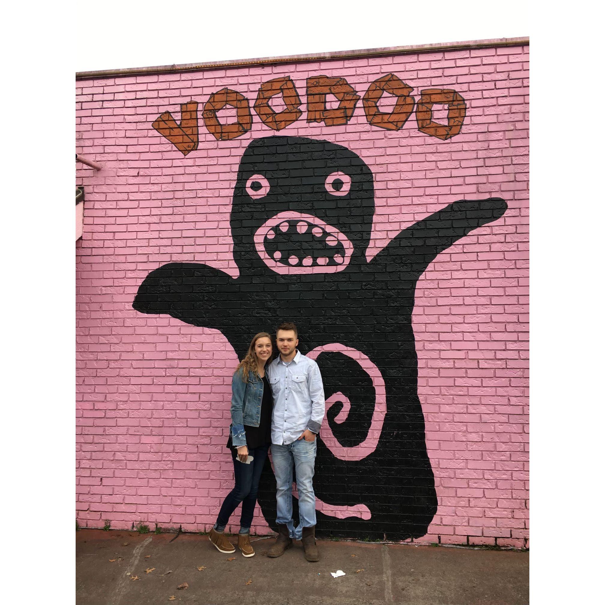 The famous VooDoo doughnuts in Portland, OR on my first trip to the PNW.