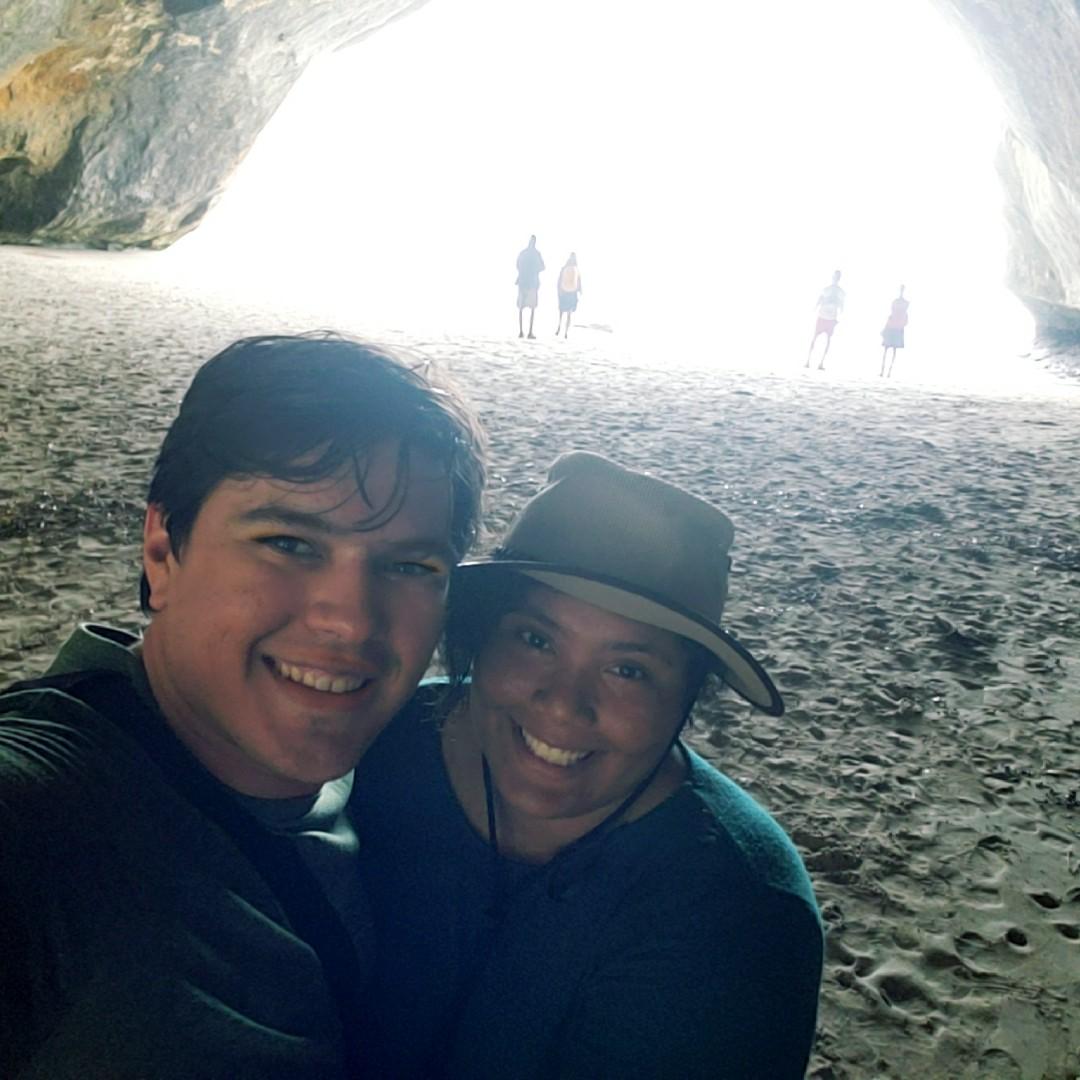 In a beach cave on the Coromandel Peninsula, New Zealand - 2018
