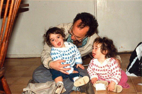 Dad and his two goofballs