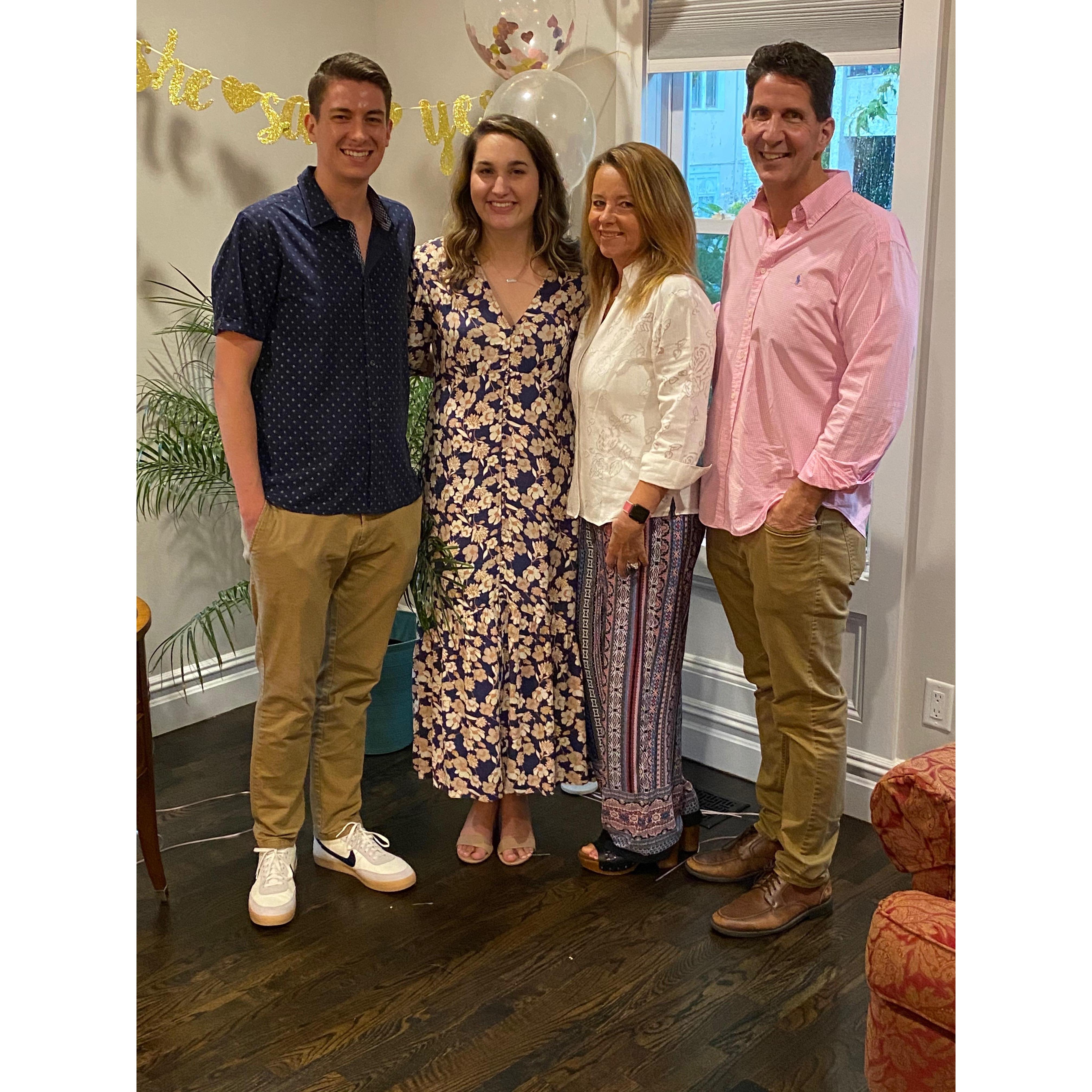 Engagement party at the Martinos.