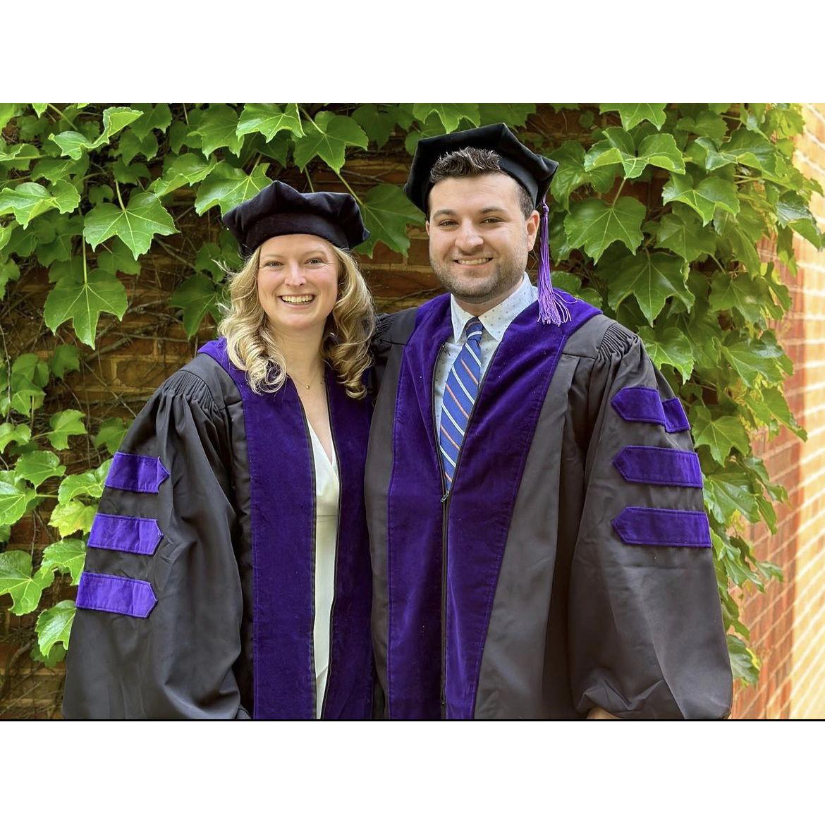Lindsey and JP's graduation from the University of Virginia School of Law in May 2023!