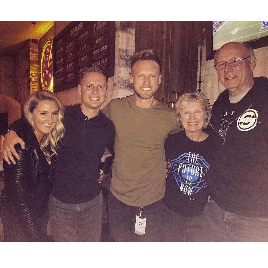 With our best man, Ron DeChant Jr before a Starset concert at Chicago's House of Blues.