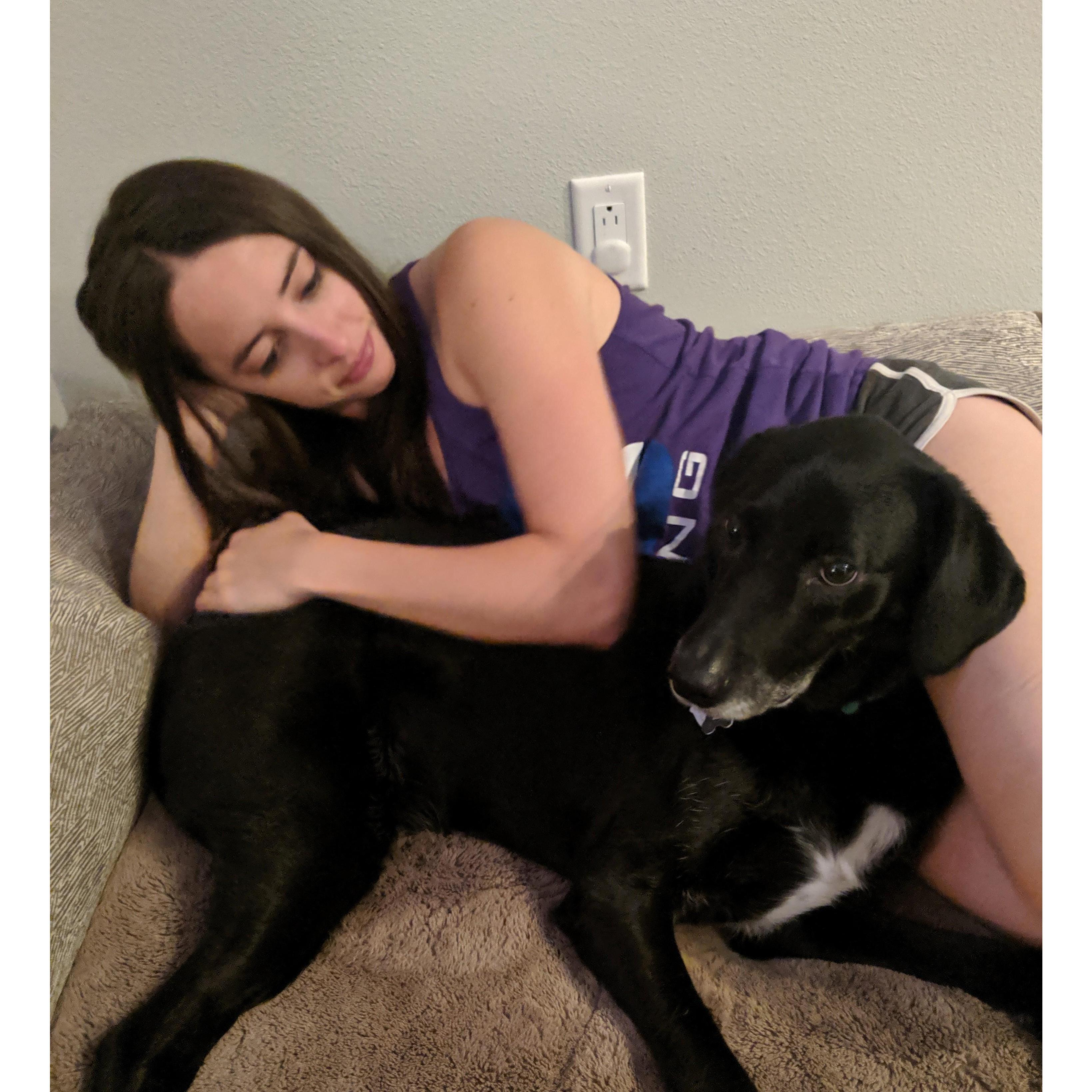 Mason loooves cuddling.