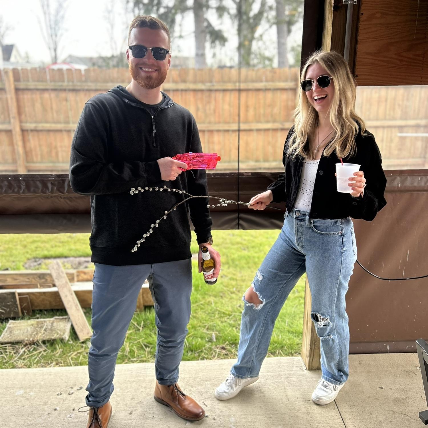 A little Dyngus Day fun!