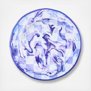 Check Melamine Salad Plate, Set of 4