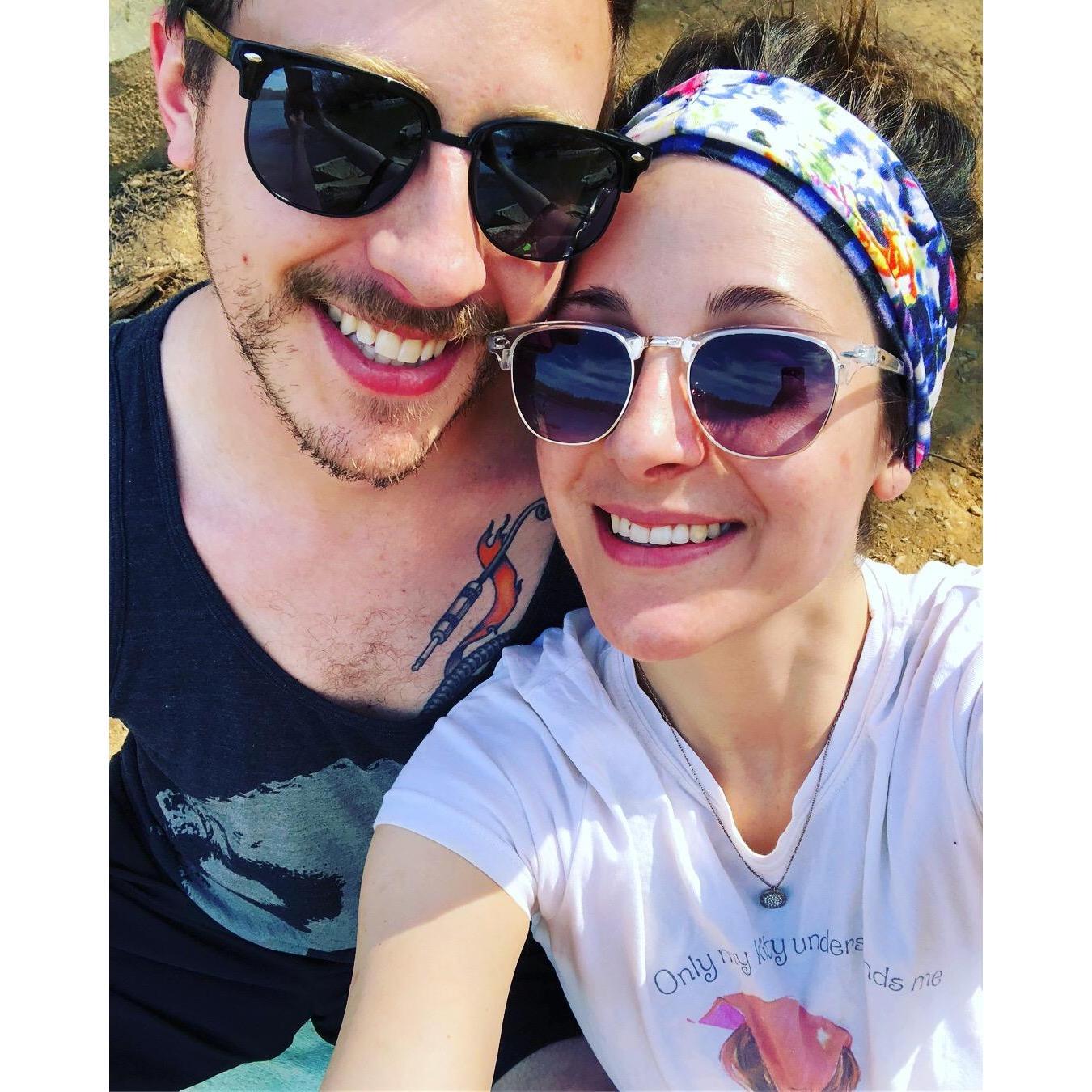 Cute shot from a family hike at Scott's Run.