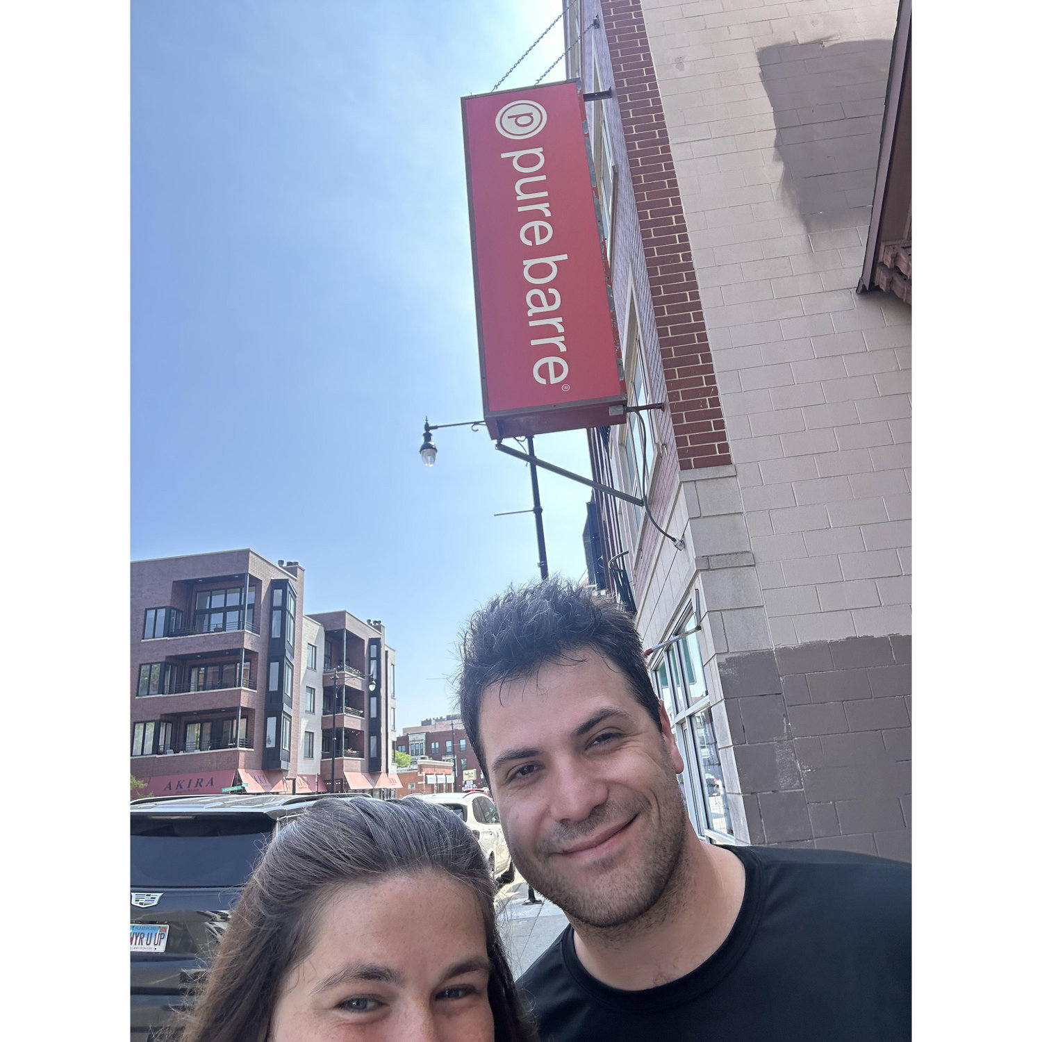 Spring 2025: First time sharing a city together! Dragging GC to my favorite neighborhood workout spot.