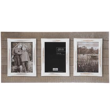 Distressed Wood Plank Collage Wall Frame