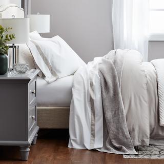 Banded 4-Piece Organic Sheet Set